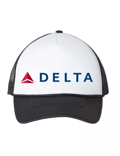 Delta Airlines Logo US Travel Souvenir Retro Vintage Trucker Hat Baseball Cap