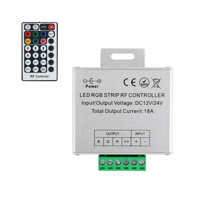 Contrôleur Ruban LED RGB 12/24V, Dimmable par Télécommande RF 28 Touches