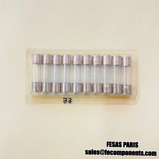 Schurter 7010.3510 Cartridge Fuses D1 6.3A 125VAC (10Pcs)