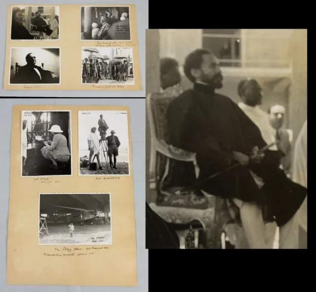 1935-36 Abyssinia Ethiopia SEVEN historic original photographs inc. the EMPEROR