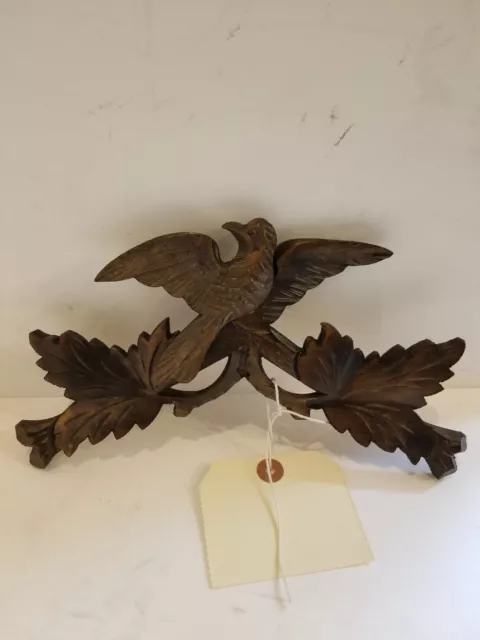 Cuckoo Clock Top Decorative Crown 9.5 inches wide - Antique - ML 04 3