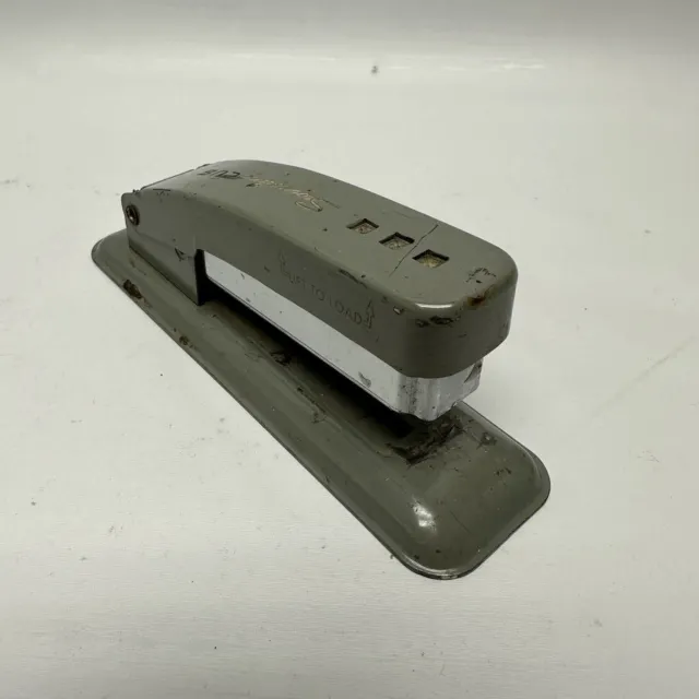 Vintage 1960's - 1970's Swingline Schoolhouse Gray Cub Stapler - Good & Works