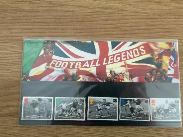 Royal Mail Vintage 1996 Football Legends Stamp Presentation Set. (Mint)