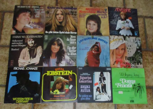 72 Stück 7” Singles DEUTSCHE SCHLAGER DEUTSCHE INTERPRETEN Musikbox Jukebox