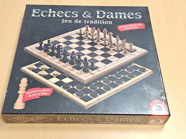 Jeu D'échecs Ancien RACHEZ PARIS – Plateau Et Pièces En Bois – Complet