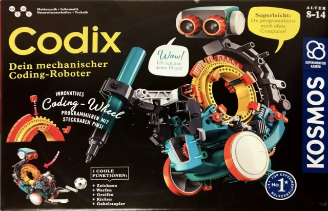 Kosmos 620646 Codix - Dein mechanischer Coding Roboter, spielerisch Programmiere