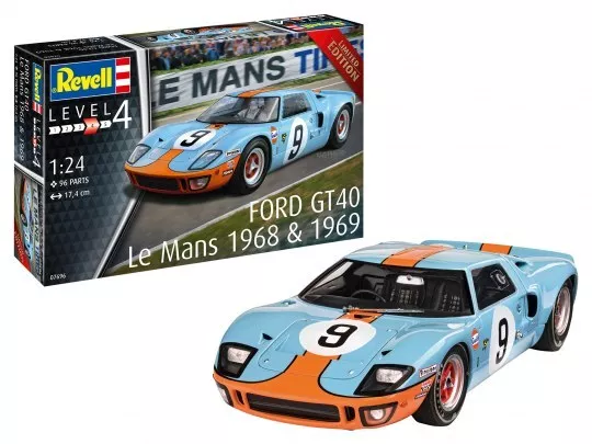 Revell 07696 - 1/24 Ford GT 40 Le Mans 1968 - Limited Edition - Neu