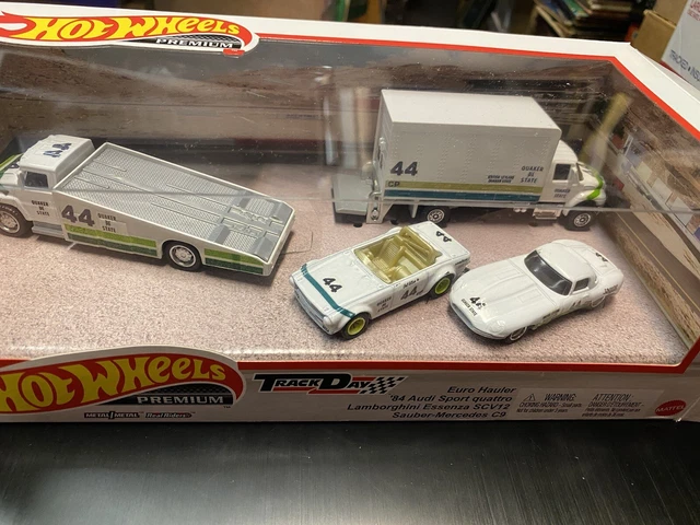 CUSTOM Set GROUP #44 Triumph TR4 JAGUAR E TYPE TULLIUS Team Transport Hot Wheels