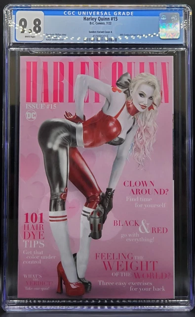 Harley Quinn 15 CGC 9.8. D.C. Comics, 7/22. Natali Sanders Variant Cover A. KRS