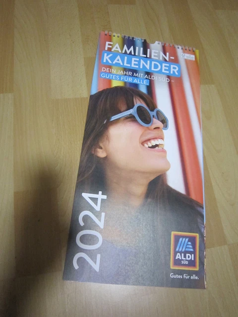 KALENDER 2024 FAMILIENKALENDER, Wandkalender, Terminplaner Aldi NEU EUR