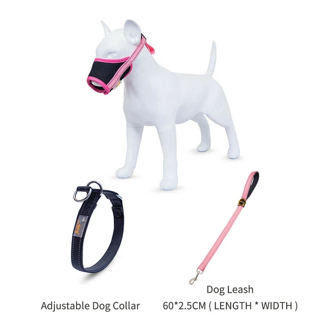 Dog Muzzles Pet Mouth Cover Guard Muzzle Barking Bite Chew Adjustable Breathable