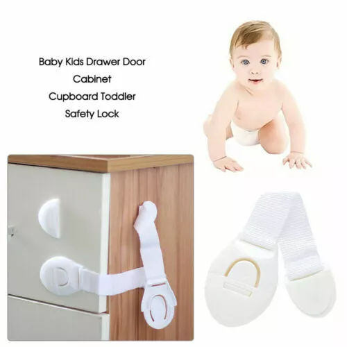 16X Child Kids Baby Safety Lock For Door Drawers Cupboard Cabinet Adhesive AU