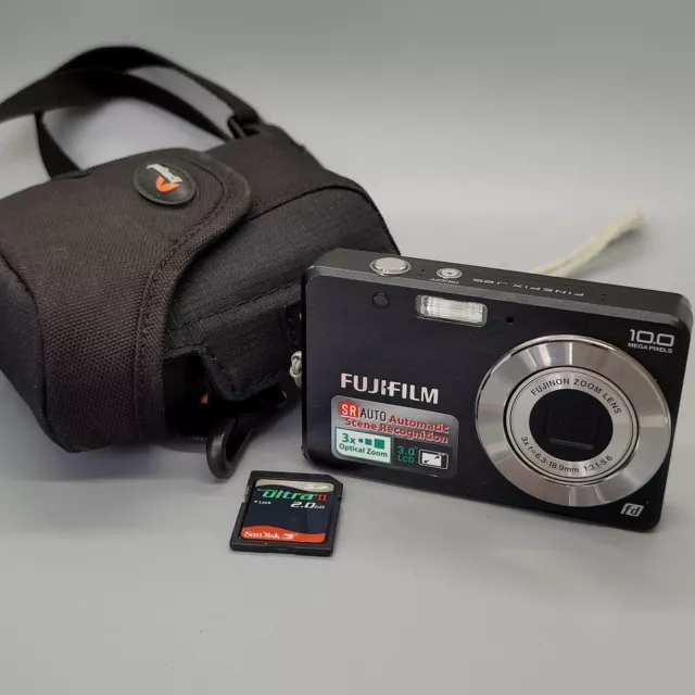 Fujifilm FinePix J25 10.0MP Compact Digital Camera Black Tested