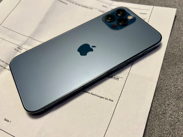 Apple iPhone 12 Pro 128 GB blu pacifico condizioni top COME NUOVO SIM-lock gratuito