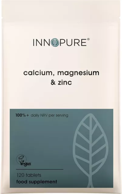 Calcium, Magnesium and Zinc, 120 Tablets (Mineral Supplement, for The Maintenan