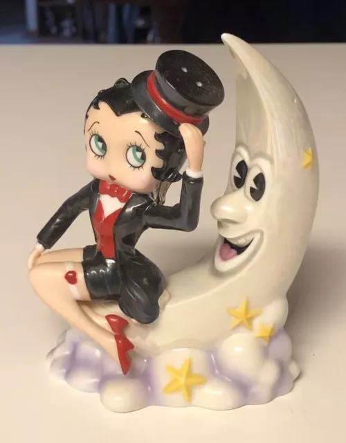 Moonstruck Betty Boop Salt & Pepper Shakers Limited Edition As-Is No Box