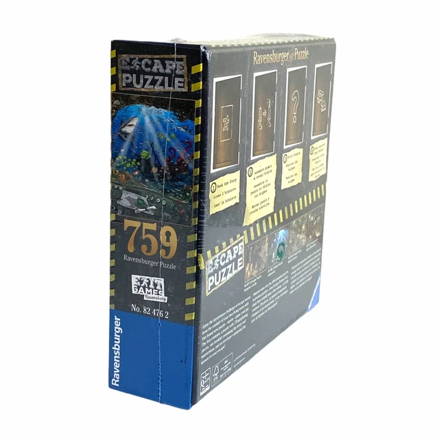 RAVENSBURGER ESCAPE PUZZLE Exit Games Jigsaw Submarine 759 Pc 2019