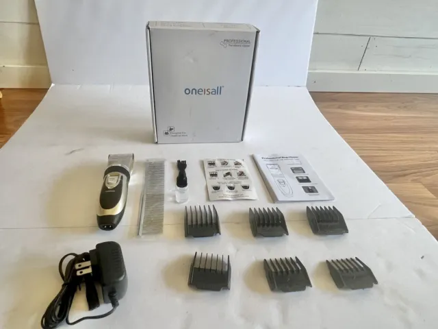 Oneisall 2 speed Electric Dog Shaver Clippers Rechargeable Cordless