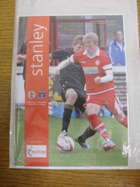 06/11/2013 Accrington Stanley Youth v Carlisle United Youth [FA Youth Cup] . Con