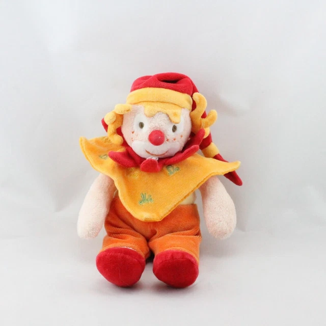 Doudou et compagnie clown orange rouge do ré mi fa - 18711