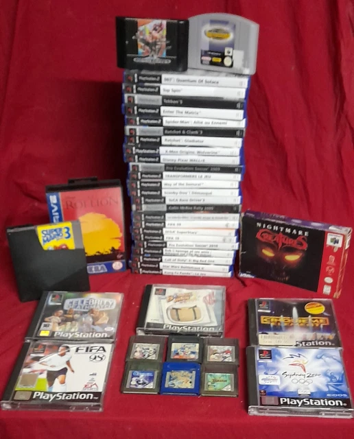 Lot De 5 Jeux PS1 – Dont Resident Evil 2 – En Français – PAL