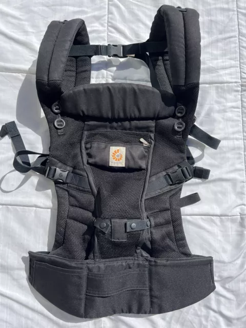 Ergobaby Adapt Baby Carrier Cool Air Onyx Black Ergo Baby Lightly Used Clean!