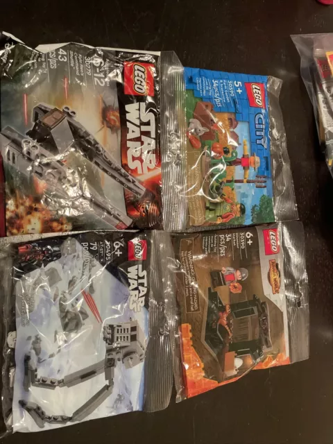 lego star wars city jurassic world bag lot 30590 30390 30279 30495