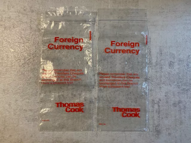 Thomas Cook Foreign Currency Bag X 2