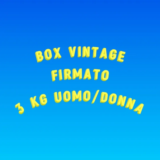 Box Stock Lotto 3 Kg Abbigliamento Usato Firmato Uomo / Donna Vintage