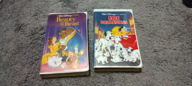 Beauty And The Best, 101 Dalmatian VHS Black Diamond Collection Classics
