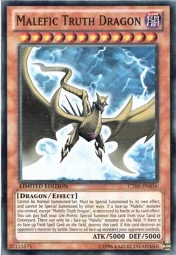 1x (LP) Malefic Truth Dragon - SP14-EN044 - Starfoil Rare - 1st Edition  YuGiOh