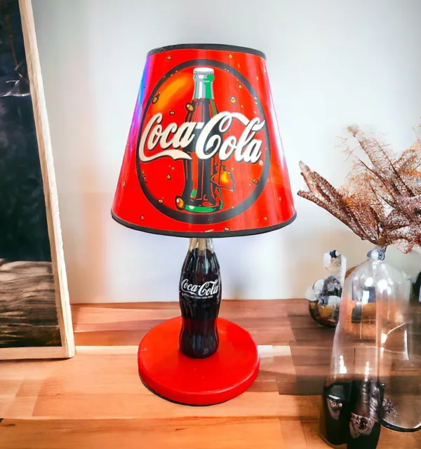 Vintage 1997 Coca-Cola Coke Bottle Decorative 16” Table Collectors Lamp WORKING