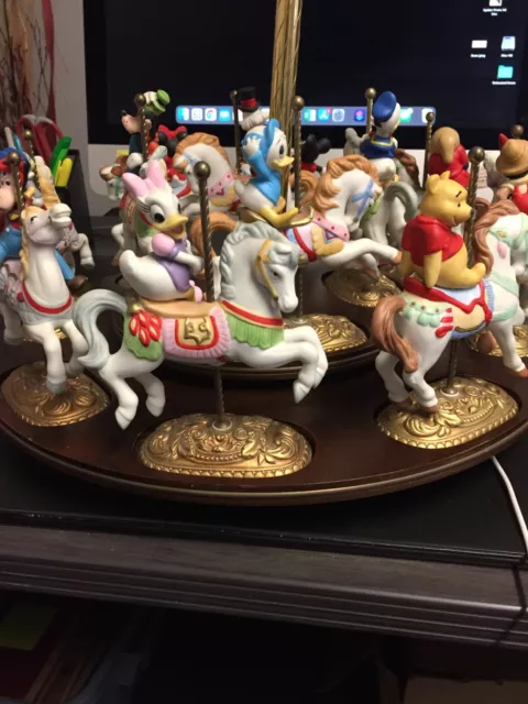 New England Collectors Society Disney Character Carousel, Used