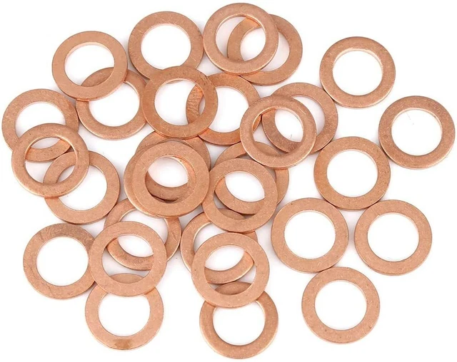 COPPER SEALING WASHERS Metric M4 M6 M8 M10 M12 M14 M16 M20 Sump Plug