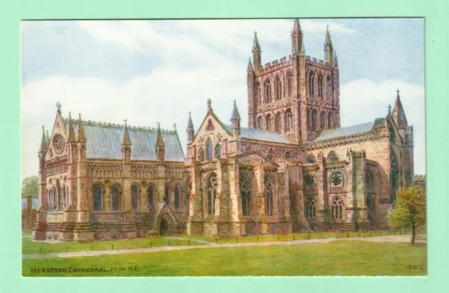 A R Quinton postcard - Hereford Cathedral from N.E. - 3125
