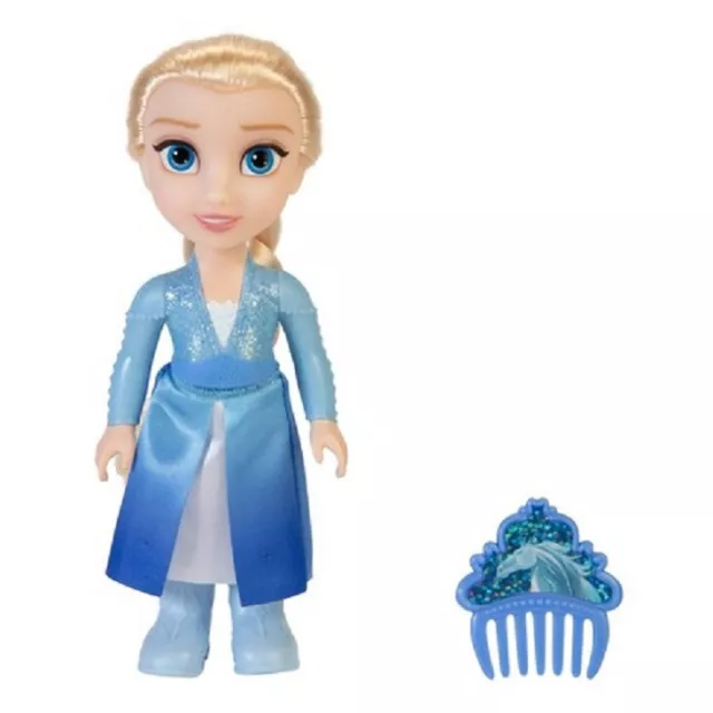 Disney Frozen Petite Elsa Doll With Outfit , Pair Of Shoes & Comb Gift For Kids