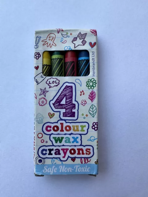 New Childrens Girls Kids Multi-Pack Mini Colouring Wax Crayons