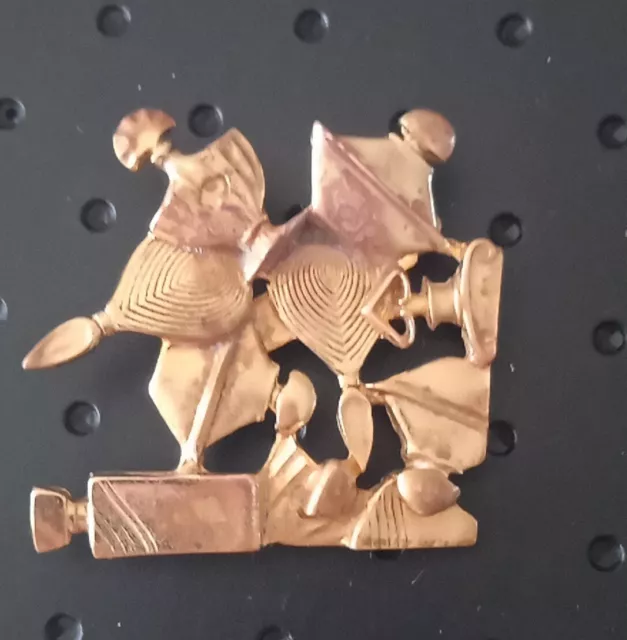 Ancienne Broche Guerlain Parfum Bijoux Luxe. Doré