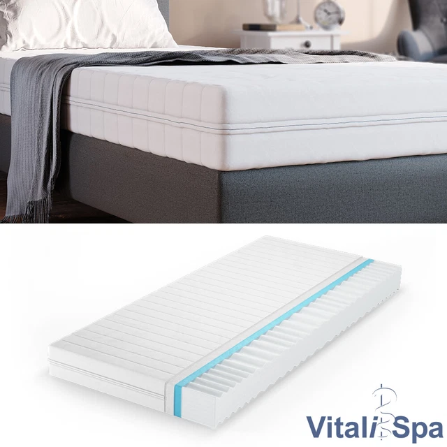 Matelas VitaliSpa Calma Confort 7Z Premium 180x200 – Mousse à Froid, Fermeté Moyenne, 20cm De Confort