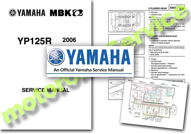YAMAHA YP125R X-MAX MBK SKYCRUISER Service Manual 2006 2007