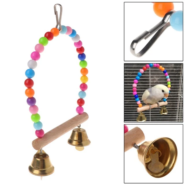 Swing Parrots Parrots Swing Toy Bird  Supplies Birds Perch Hanging Swings Toy