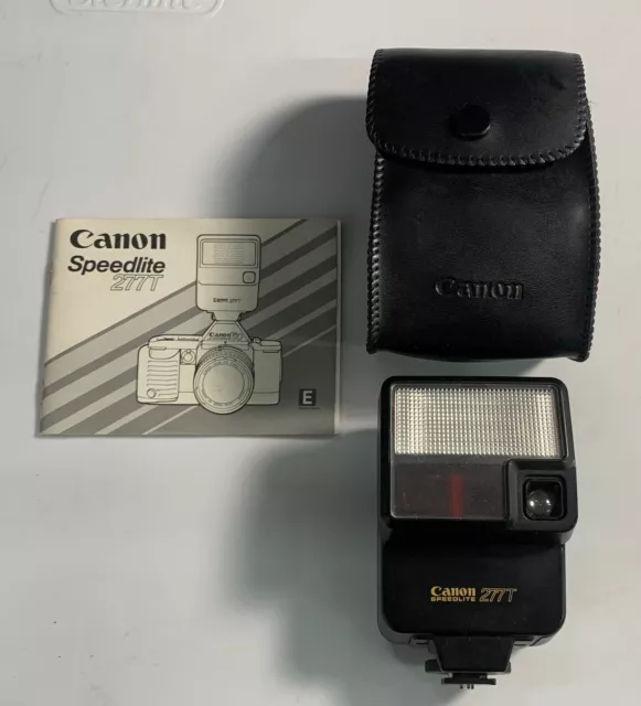 Canon Speedlite 277T Shoe Mount Flash For Canon Film Camera Untested