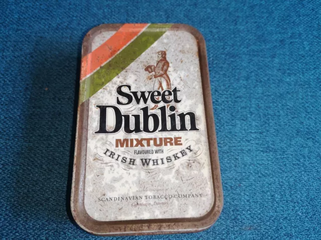 Blechdose Sweet Dublin Pfeifentabak Tabakdose Dänemark Pfeife Alt Selten Rar