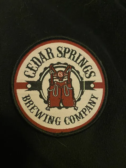 CEDAR SPRINGS BREWING COMPANY Michigan Souvenir Iron On Patch