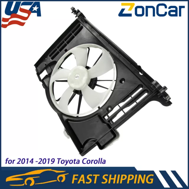 ⭐⭐for 2014-2019 Toyota Corolla SE LE XSE Radiator Condenser Cooling Fan Assembly