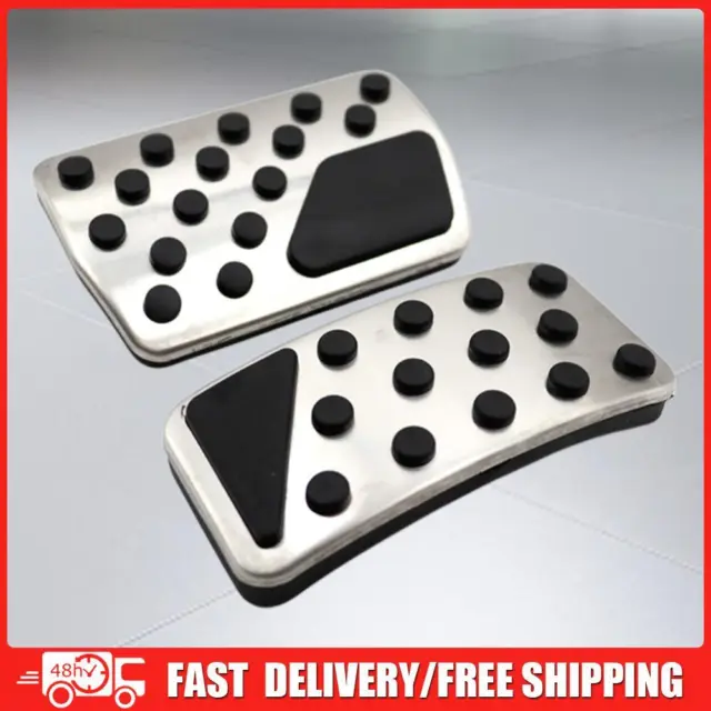 2Pcs Car Pedals Stainless Steel Accelerator Pedal Cover for Jeep Grand Cherokee