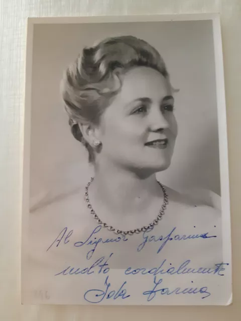 Ida Farina soprano foto autografo con dedica   