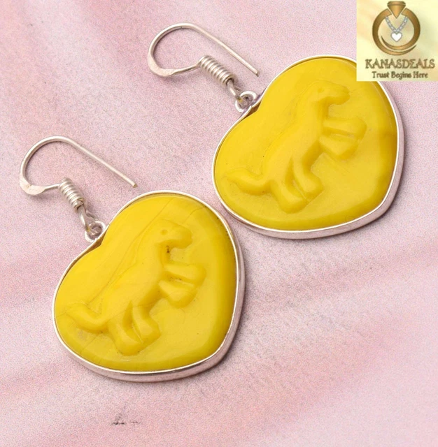 Yellow Carving Stone Plated Earring Jewellery Sale 9.0 GM Discount @1.49-43420