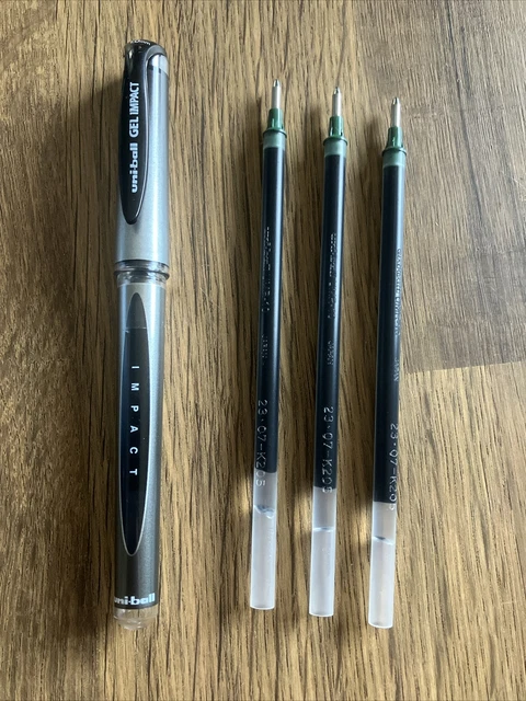 Uni-ball Gel Impact Broad Tintenroller – 1,0 Mm Spitze, Schwarze Tinte, 4er Set In Geschenkbox