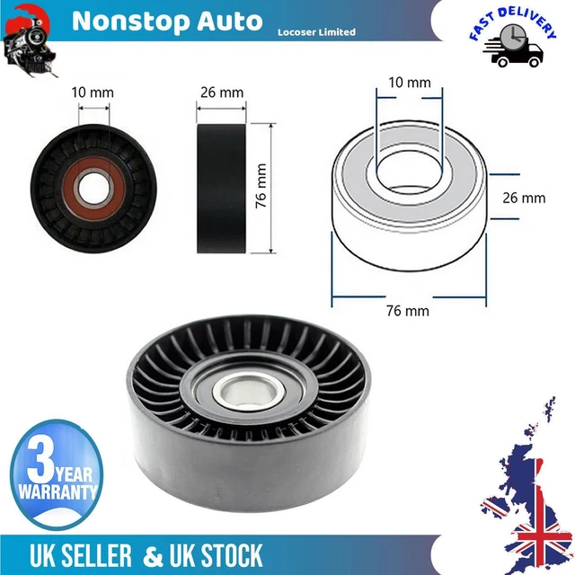 Ventilateur Poulie Tendeur Courroie -V- Côtelé de Pour Skoda Octavia II Rapide